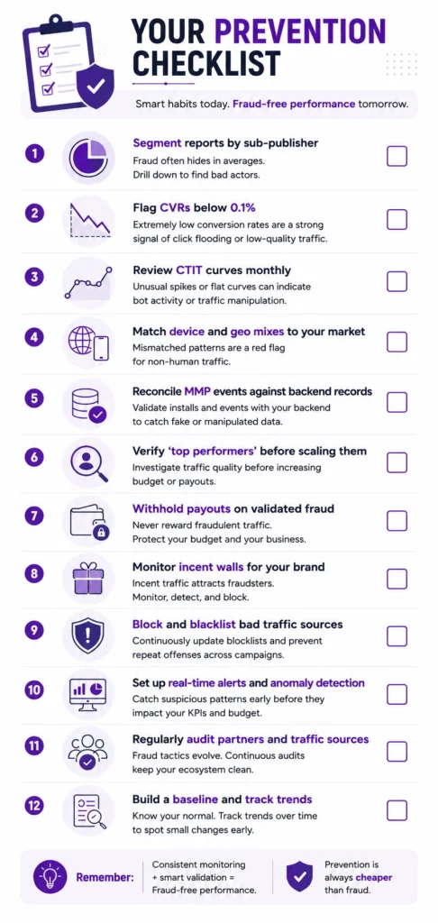 Prevention Checklist for Mobile Ad Fraud