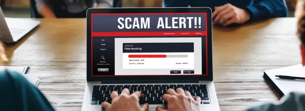 fake booking scams
